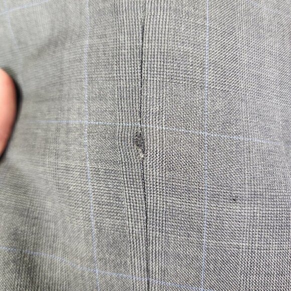 Hickey Freeman Loro Piana Tasmanian Super 130s Wool Blazer Jacket Coat 44R? Gray - Picture 13 of 15